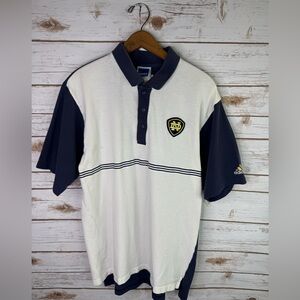 Vintage Adidas Notre Dame Fighting Irish Polo Shirt Men’s Size Medium Cotton